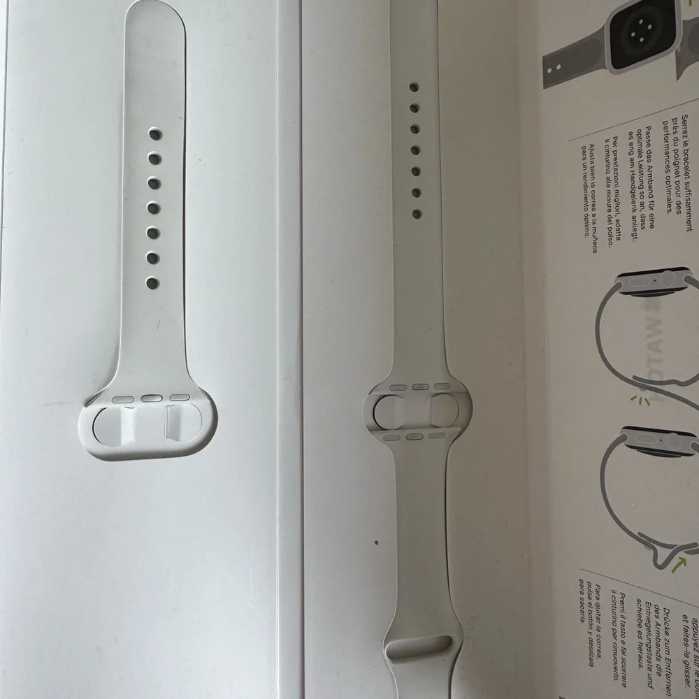 Apple Watch Band Set - White, Silver, and Black